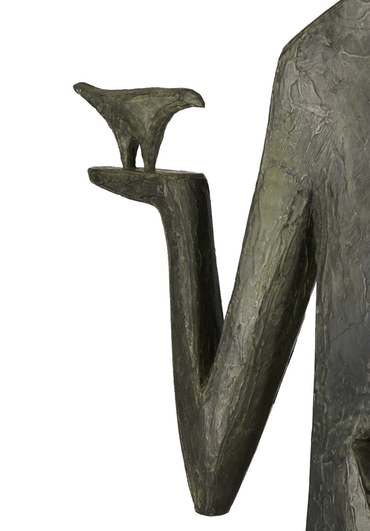 Lot 407: Large JD Hansen Bronze Sculpture, Birdman