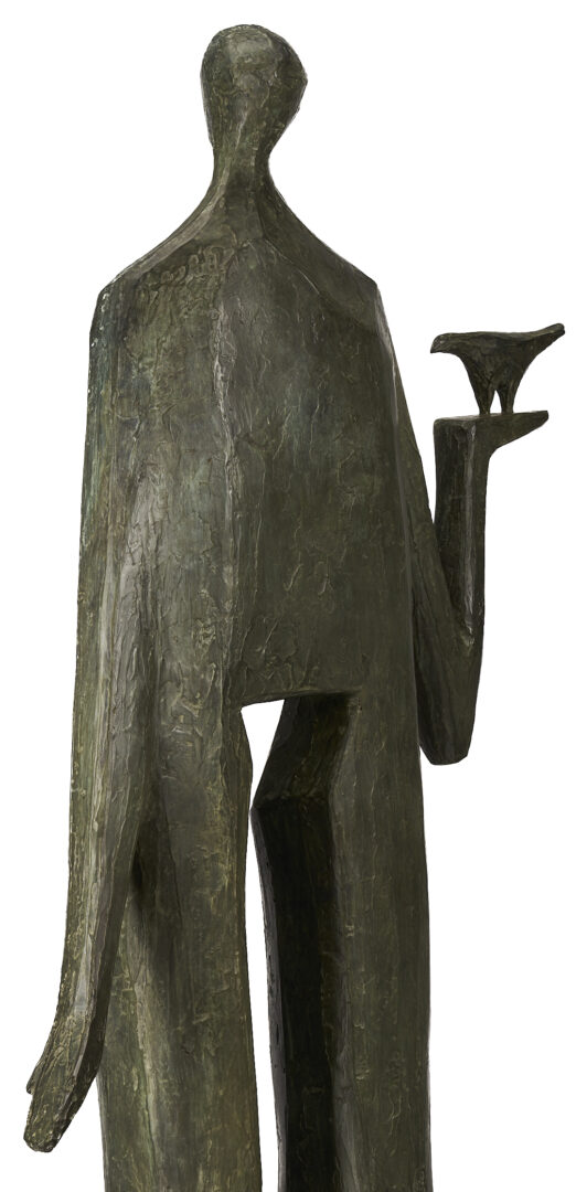 Lot 407: Large JD Hansen Bronze Sculpture, Birdman