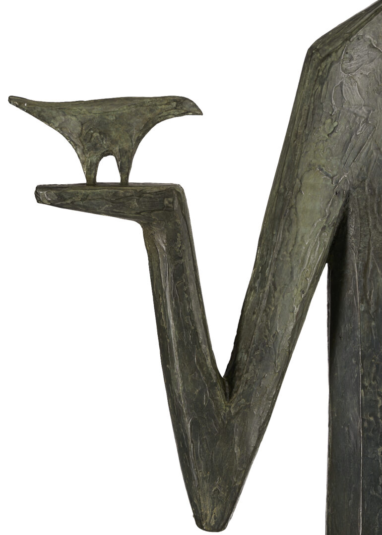 Lot 407: Large JD Hansen Bronze Sculpture, Birdman