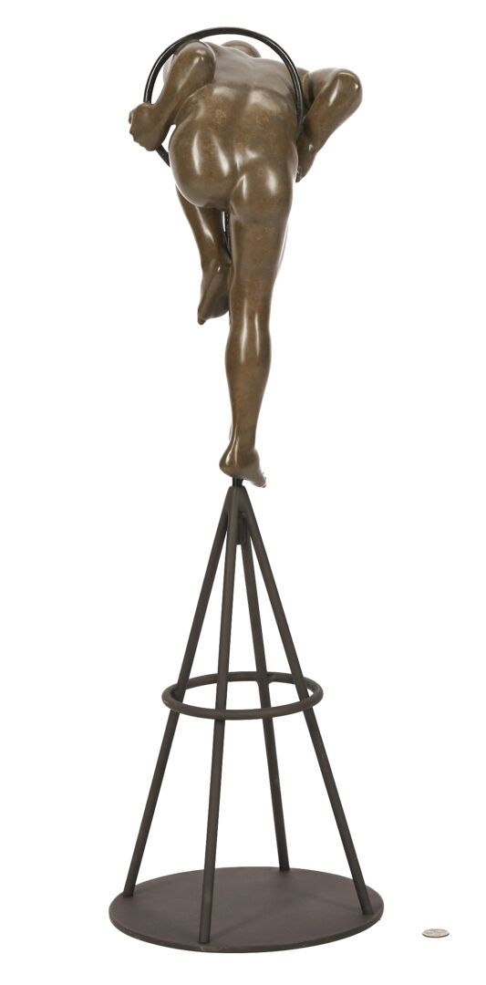 Lot 408: Michael Bergt Bronze Sculpture, In the Loop