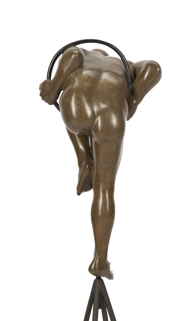 Lot 408: Michael Bergt Bronze Sculpture, In the Loop