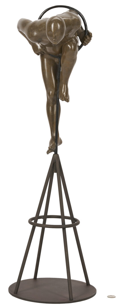 Lot 408: Michael Bergt Bronze Sculpture, In the Loop