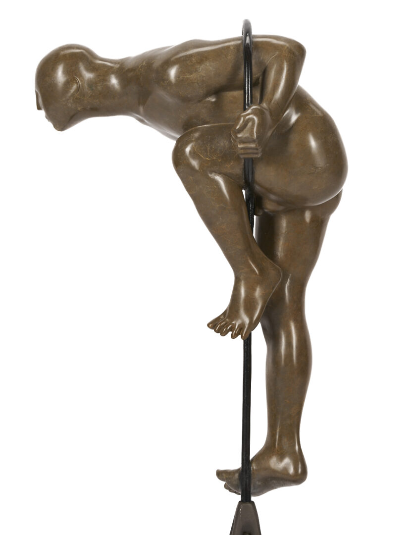 Lot 408: Michael Bergt Bronze Sculpture, In the Loop