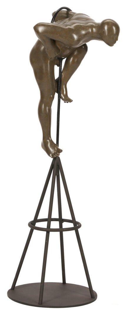 Lot 408: Michael Bergt Bronze Sculpture, In the Loop