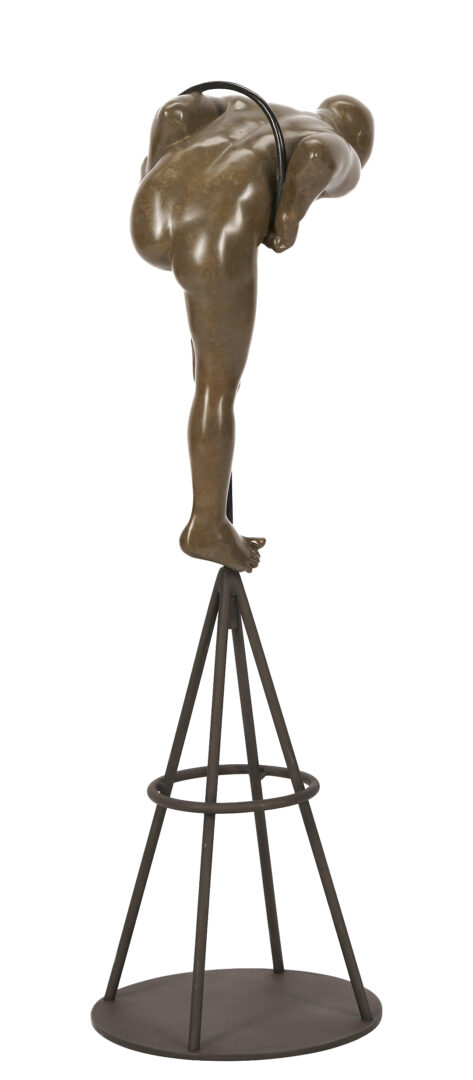 Lot 408: Michael Bergt Bronze Sculpture, In the Loop