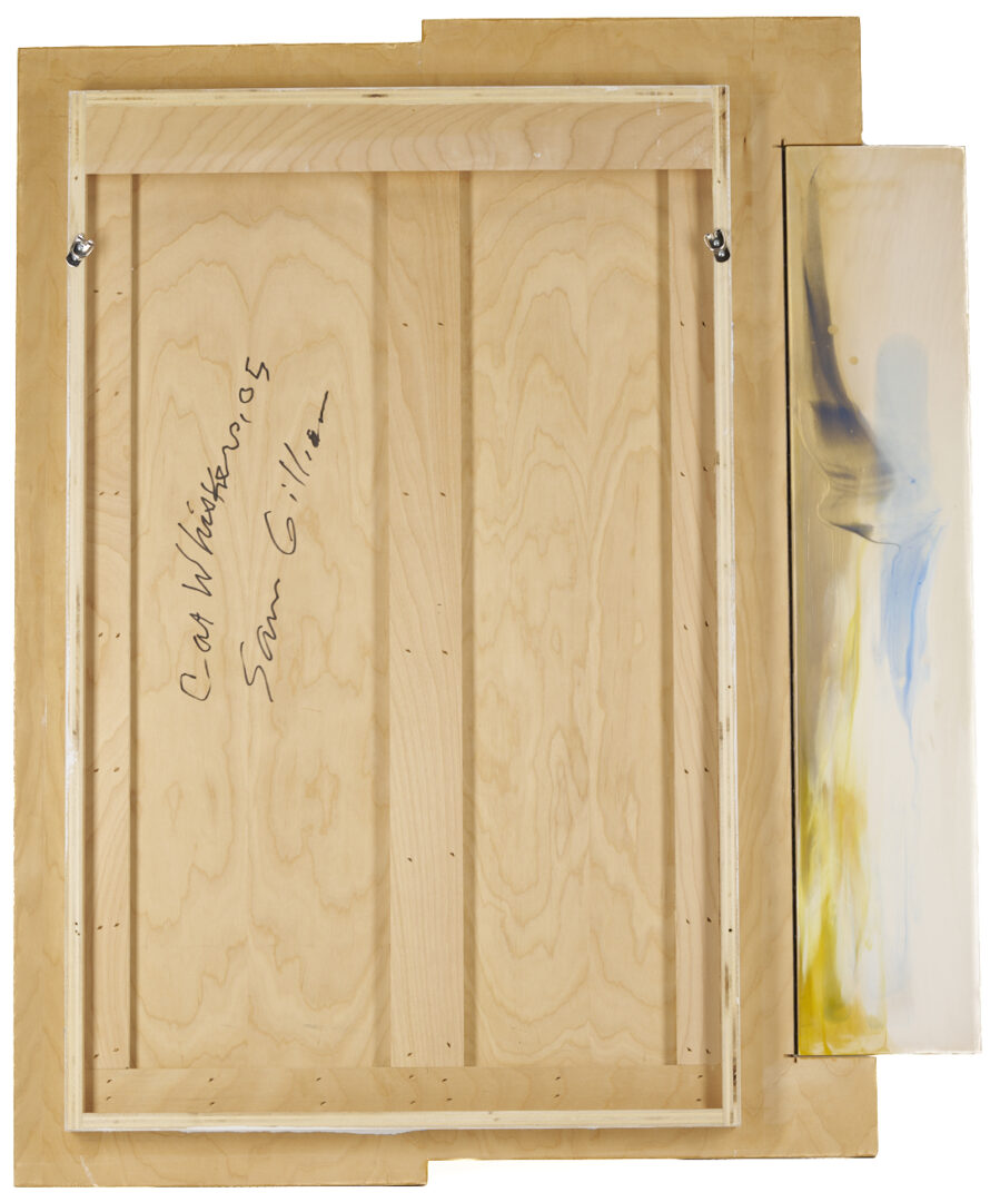 Lot 413: Sam Gilliam Abstract Painting, Cat Whiskers