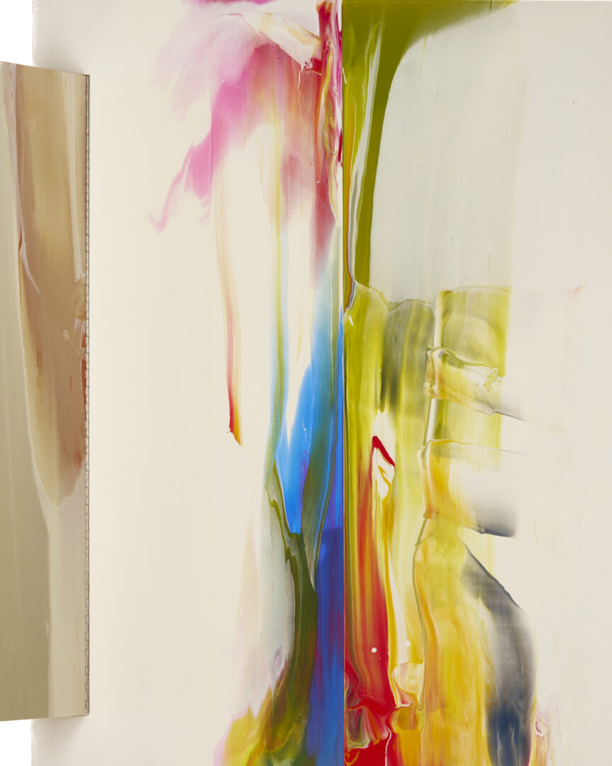 Lot 413: Sam Gilliam Abstract Painting, Cat Whiskers