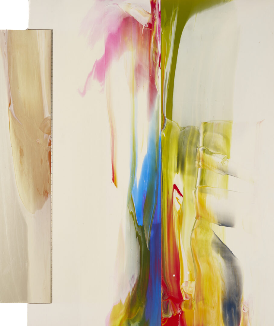 Lot 413: Sam Gilliam Abstract Painting, Cat Whiskers