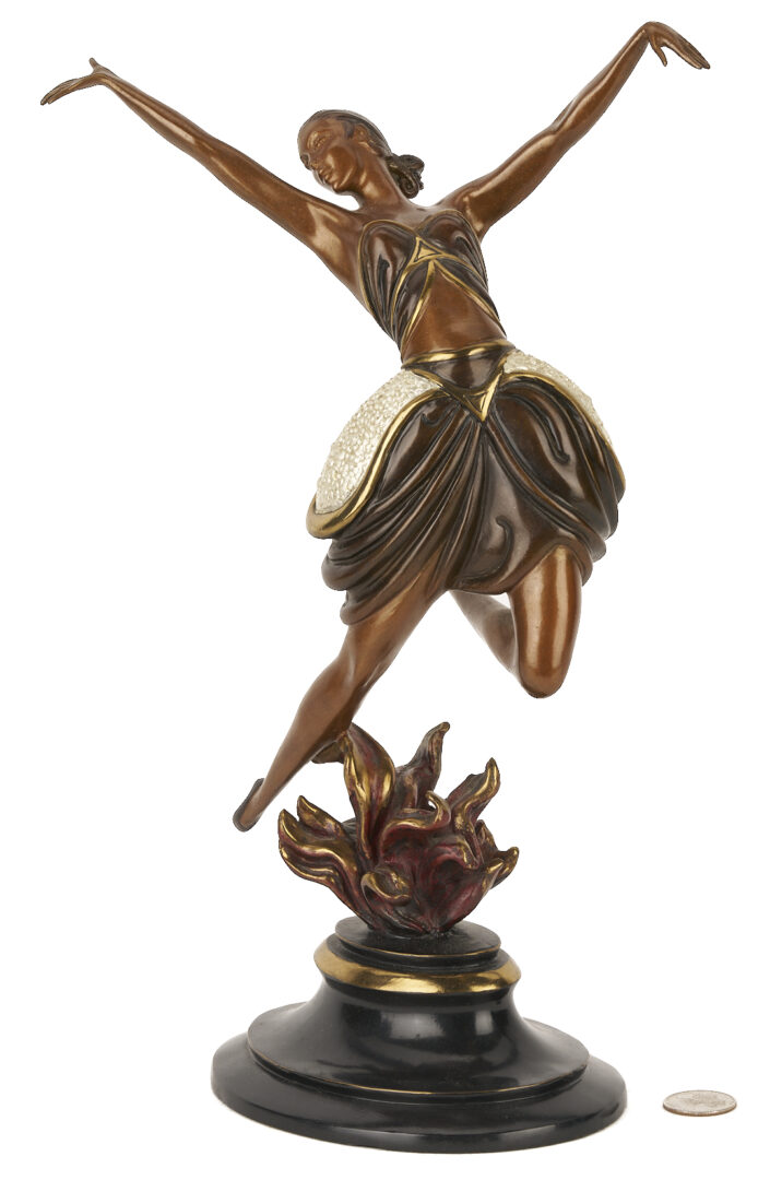 Lot 425: Erte Bronze Sculpture, La Danseuse