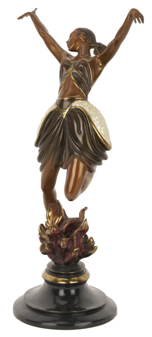 Lot 425: Erte Bronze Sculpture, La Danseuse