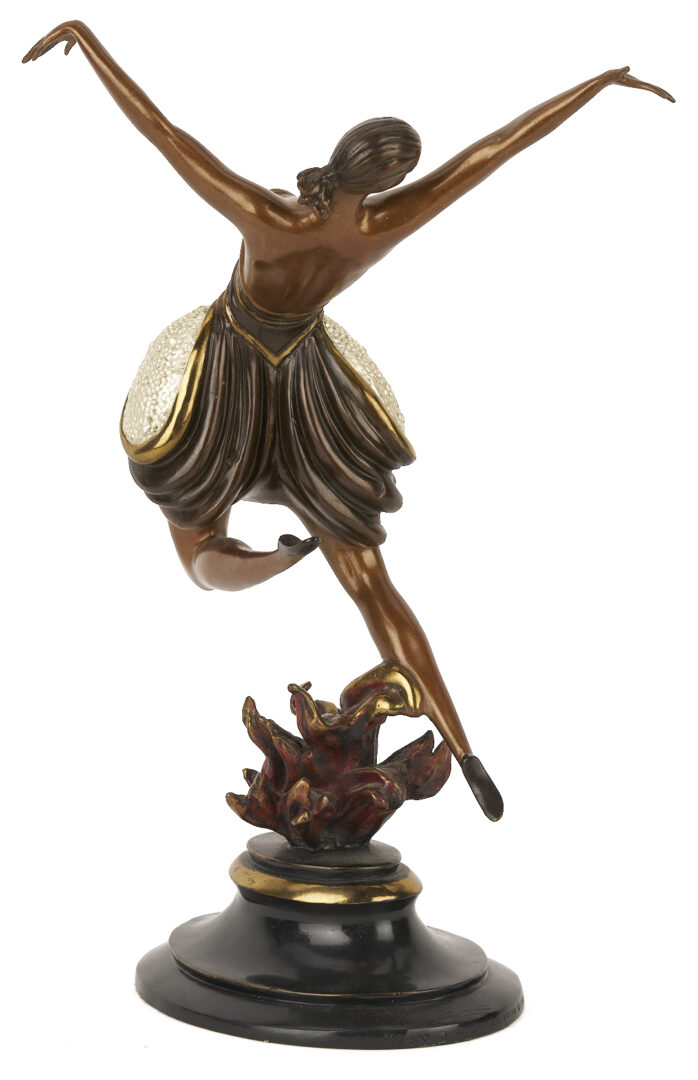 Lot 425: Erte Bronze Sculpture, La Danseuse