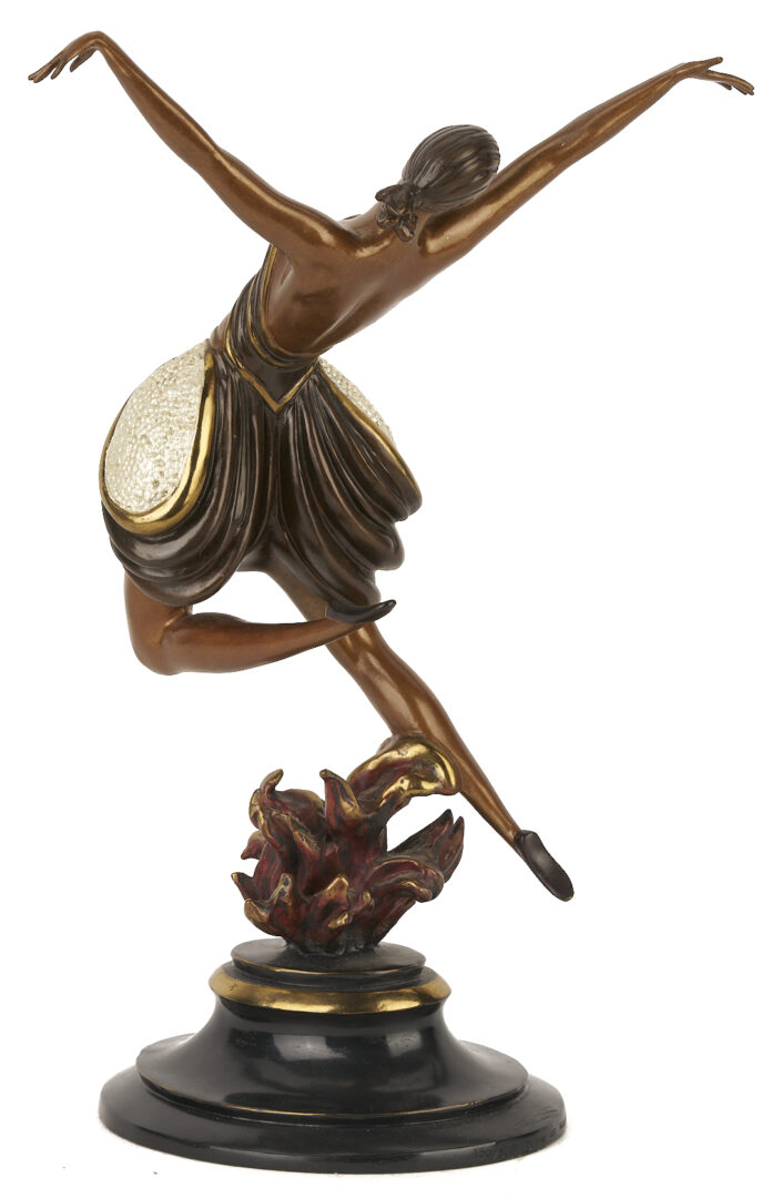 Lot 425: Erte Bronze Sculpture, La Danseuse