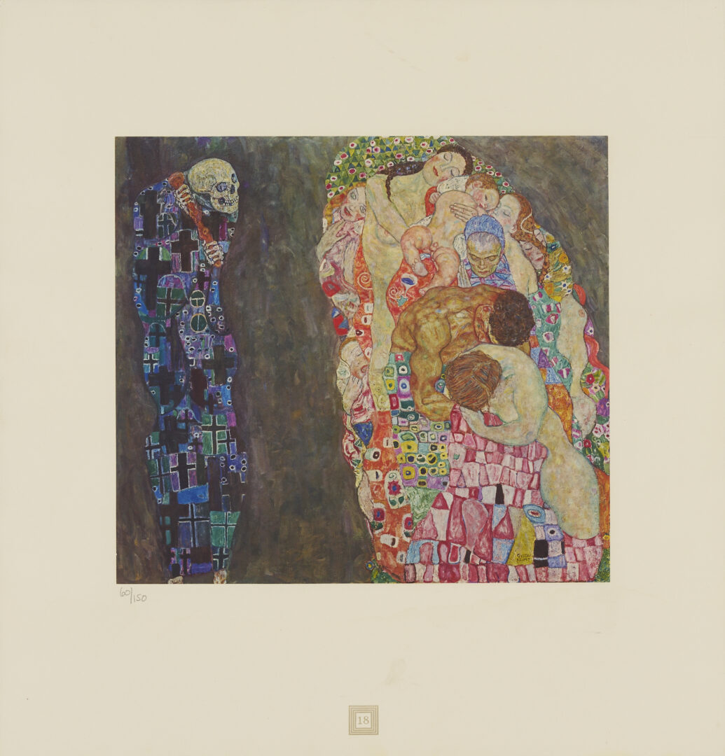 Lot 427: Gustav Klimt Collotype, Life and Death