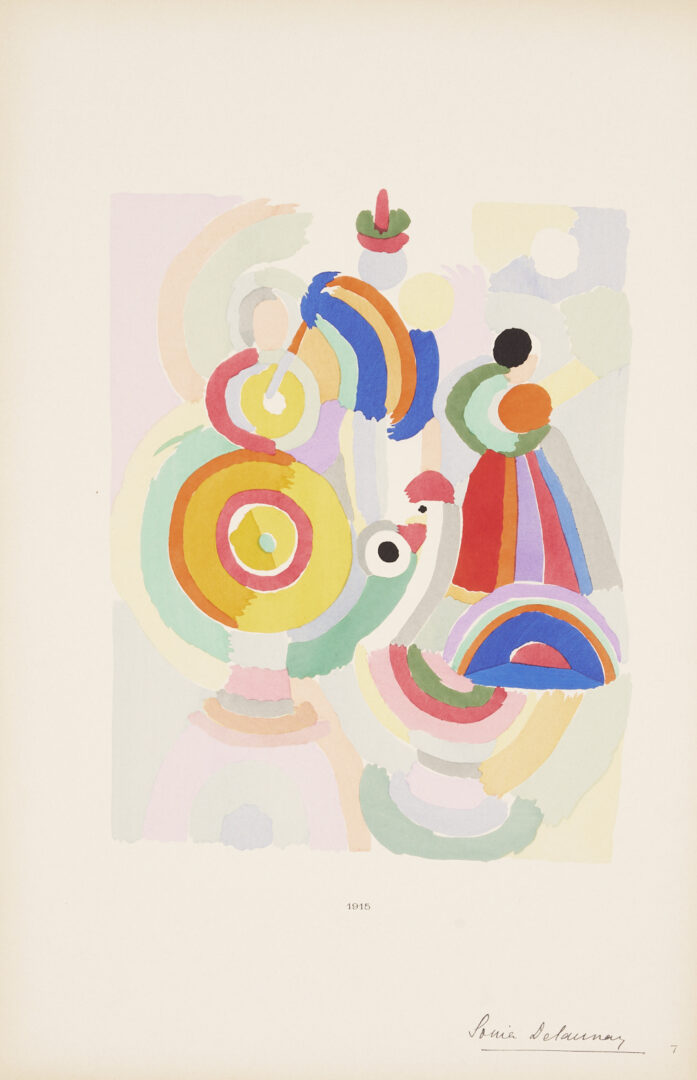 Lot 428: Sonia Delaunay Portfolio; Ses Peintures, ses Objets, ses Tissus simultanes, ses Modes