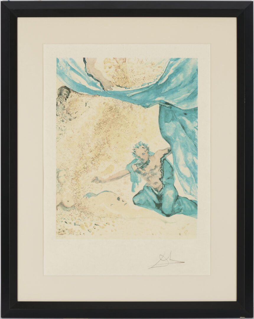 Lot 431: Salvador Dali, Les Amoureux Signed Lithograph Suite