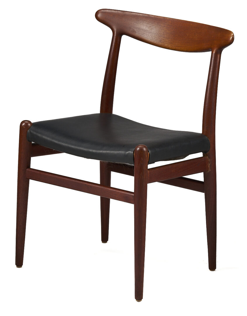 Lot 442: 6 MCM Dining Chairs including Hans Wegner