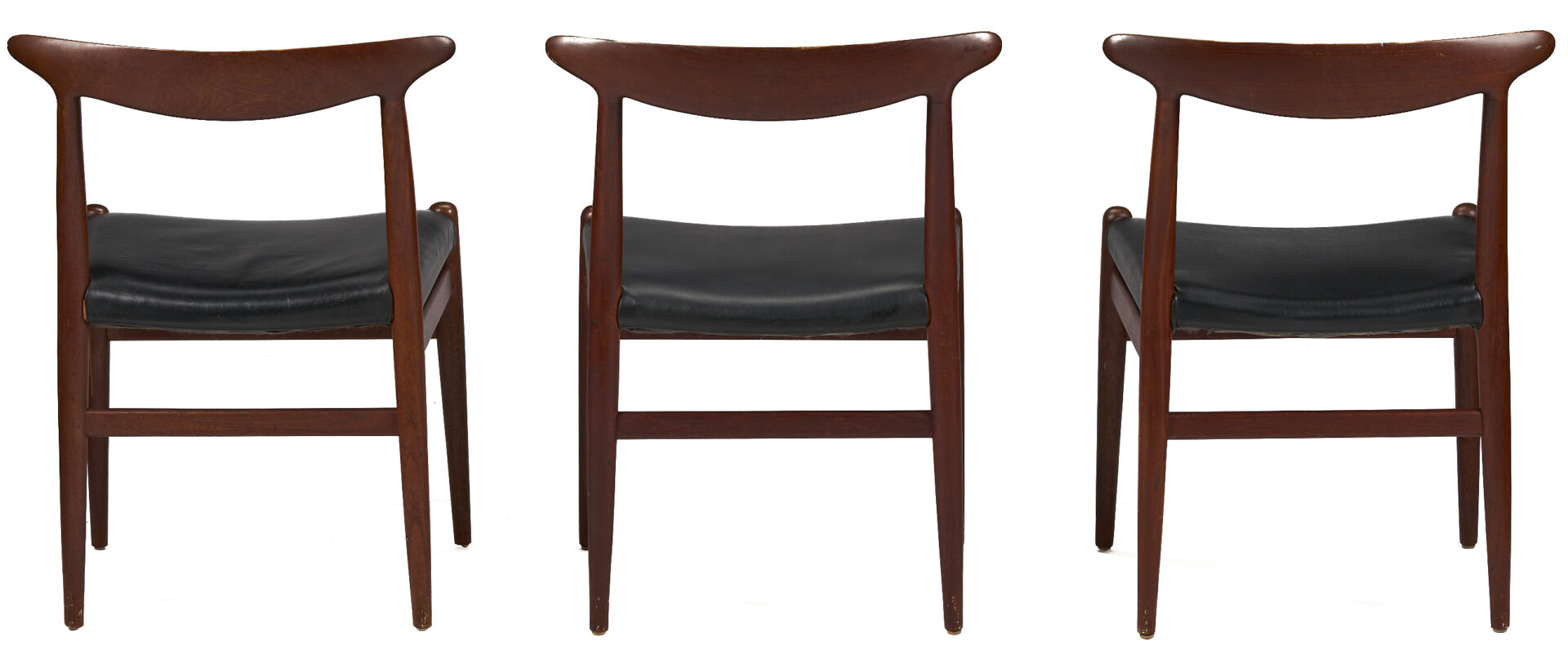 Lot 442: 6 MCM Dining Chairs including Hans Wegner