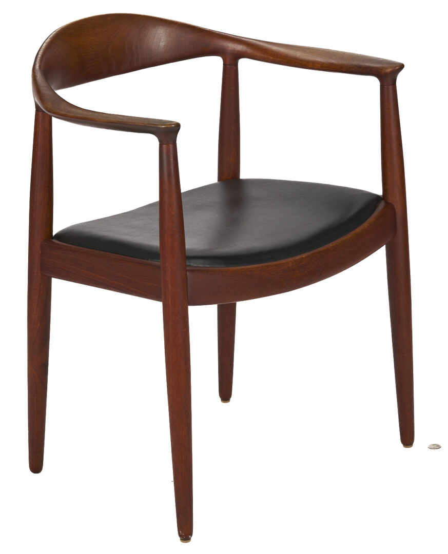 Lot 442: 6 MCM Dining Chairs including Hans Wegner