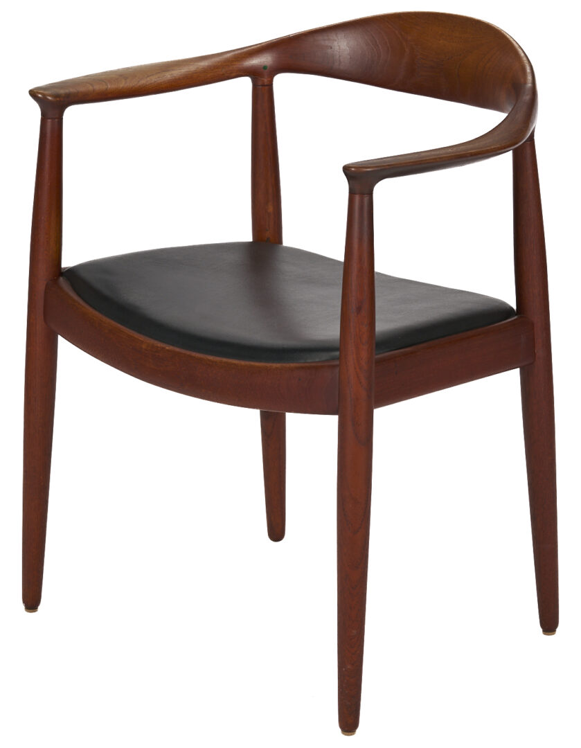 Lot 442: 6 MCM Dining Chairs including Hans Wegner