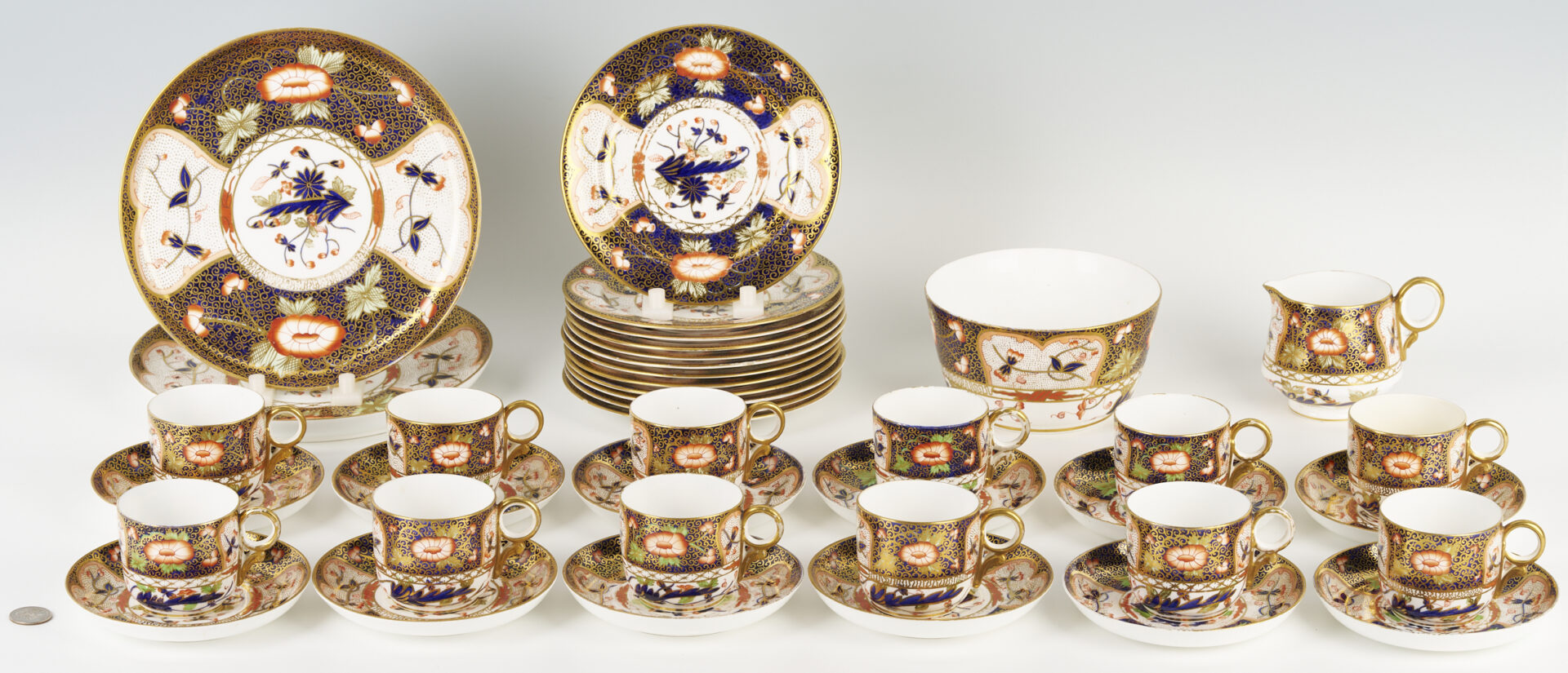 Lot 459: Royal Crown Derby Dessert Service for 12