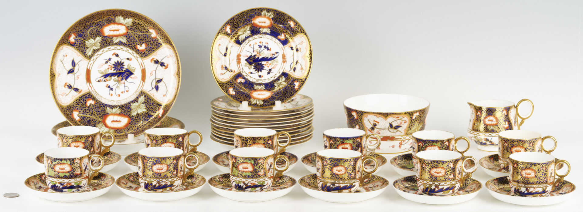 Lot 459: Royal Crown Derby Dessert Service for 12