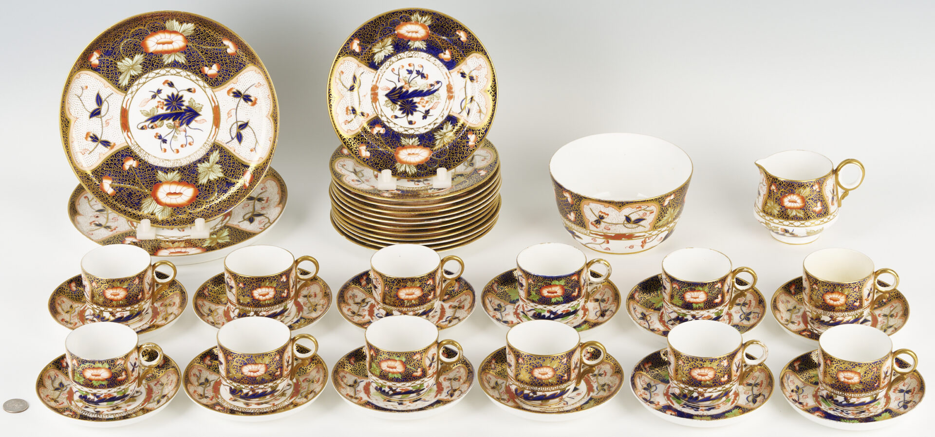 Lot 459: Royal Crown Derby Dessert Service for 12