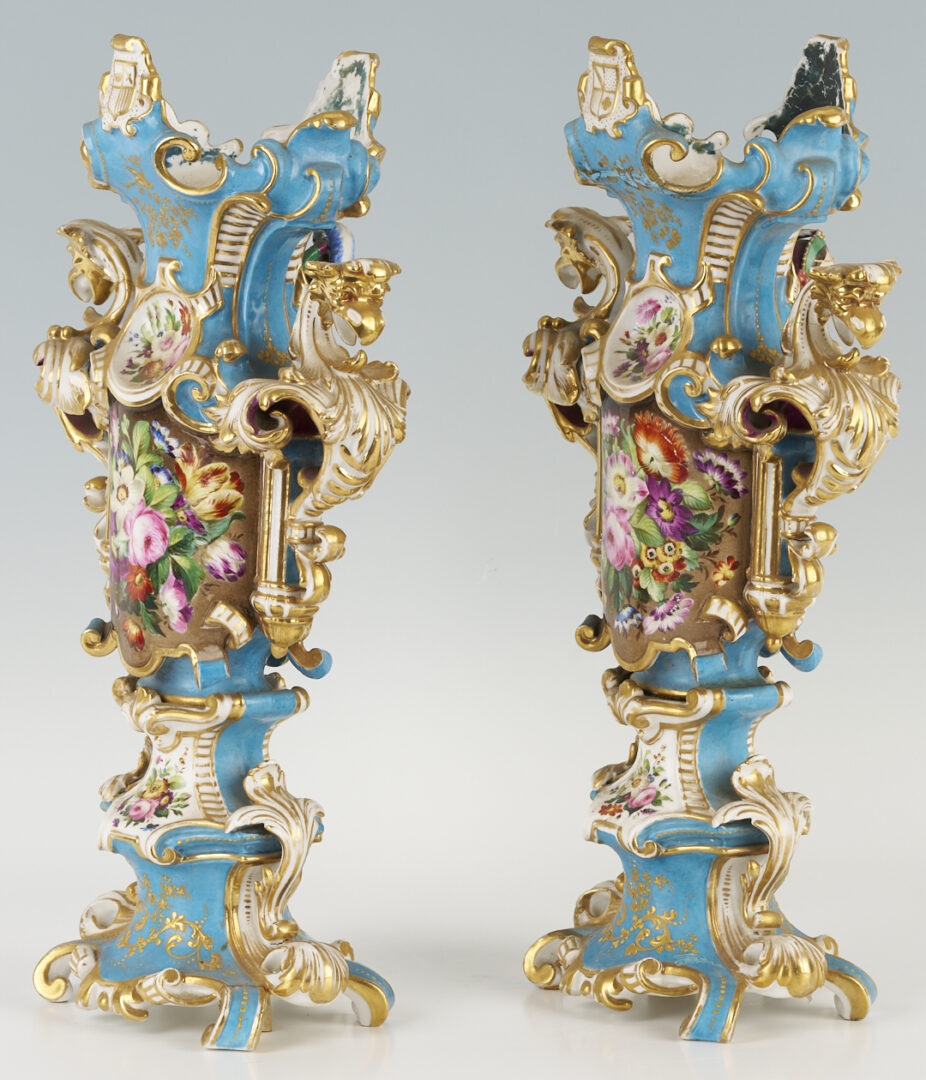 Lot 461: Pair Old Paris Vases, Old Testament Scenes