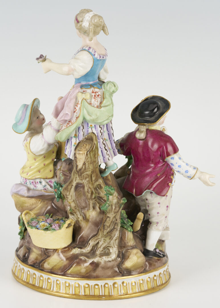 Lot 462: 2 Meissen Porcelain Figural Groups