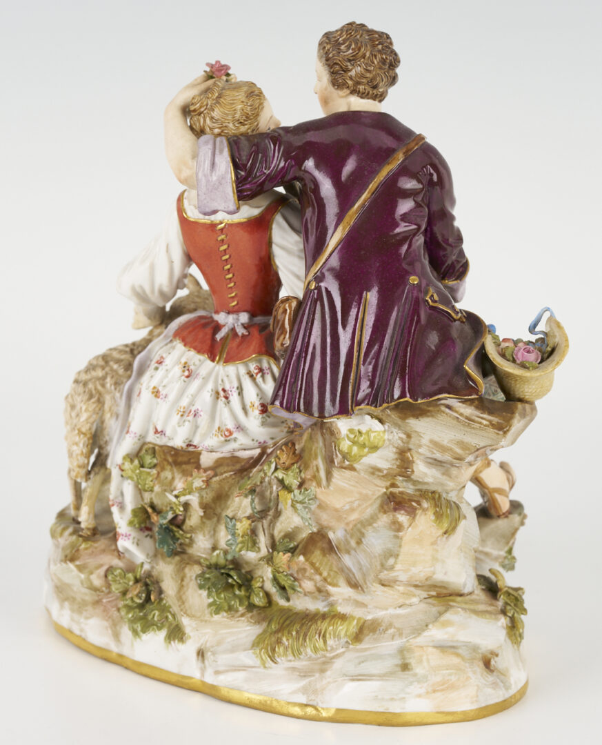 Lot 462: 2 Meissen Porcelain Figural Groups