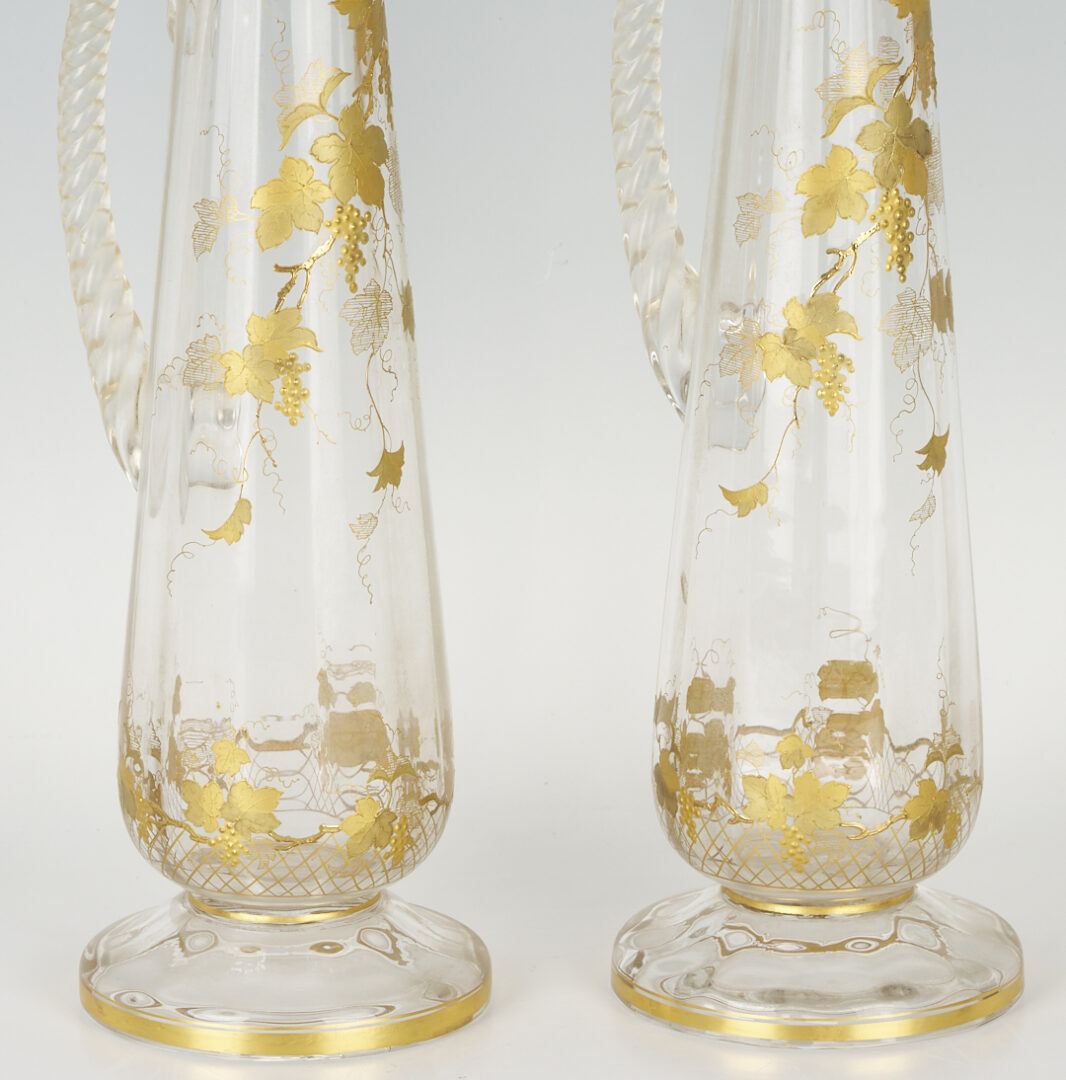 Lot 465: 18 Gilt Glass Goblets and Decanters