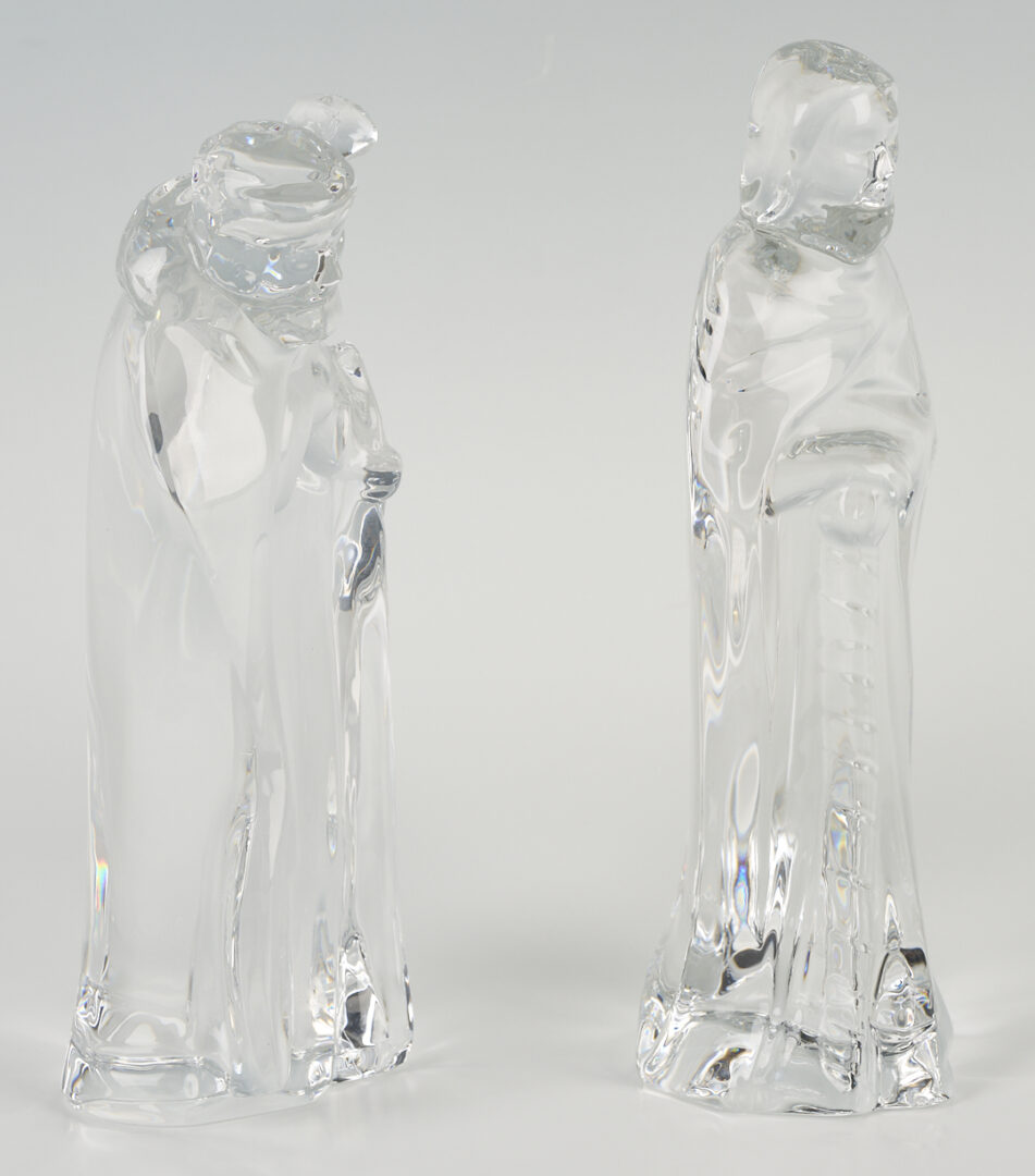 Lot 468: Baccarat Crystal Nativity Set, 7 Pcs.