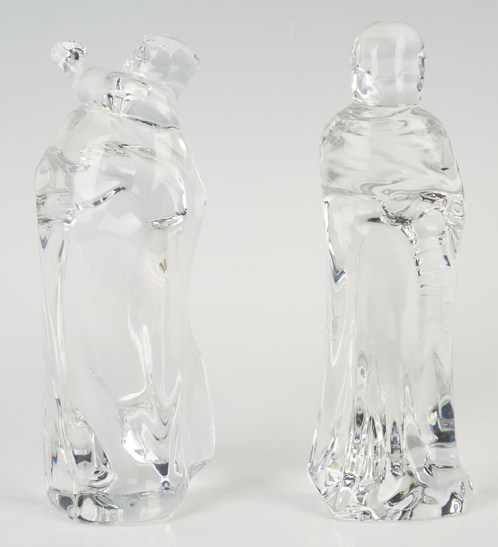 Lot 468: Baccarat Crystal Nativity Set, 7 Pcs.