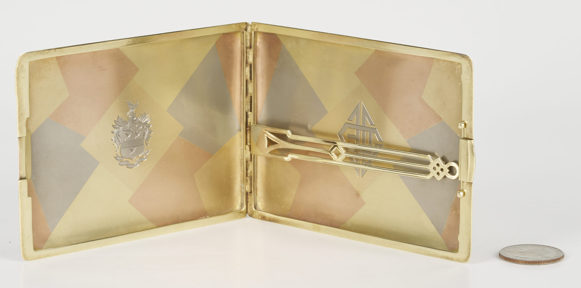 Lot 46: Pierce Arrow Motors 14K Gold Cigarette Case