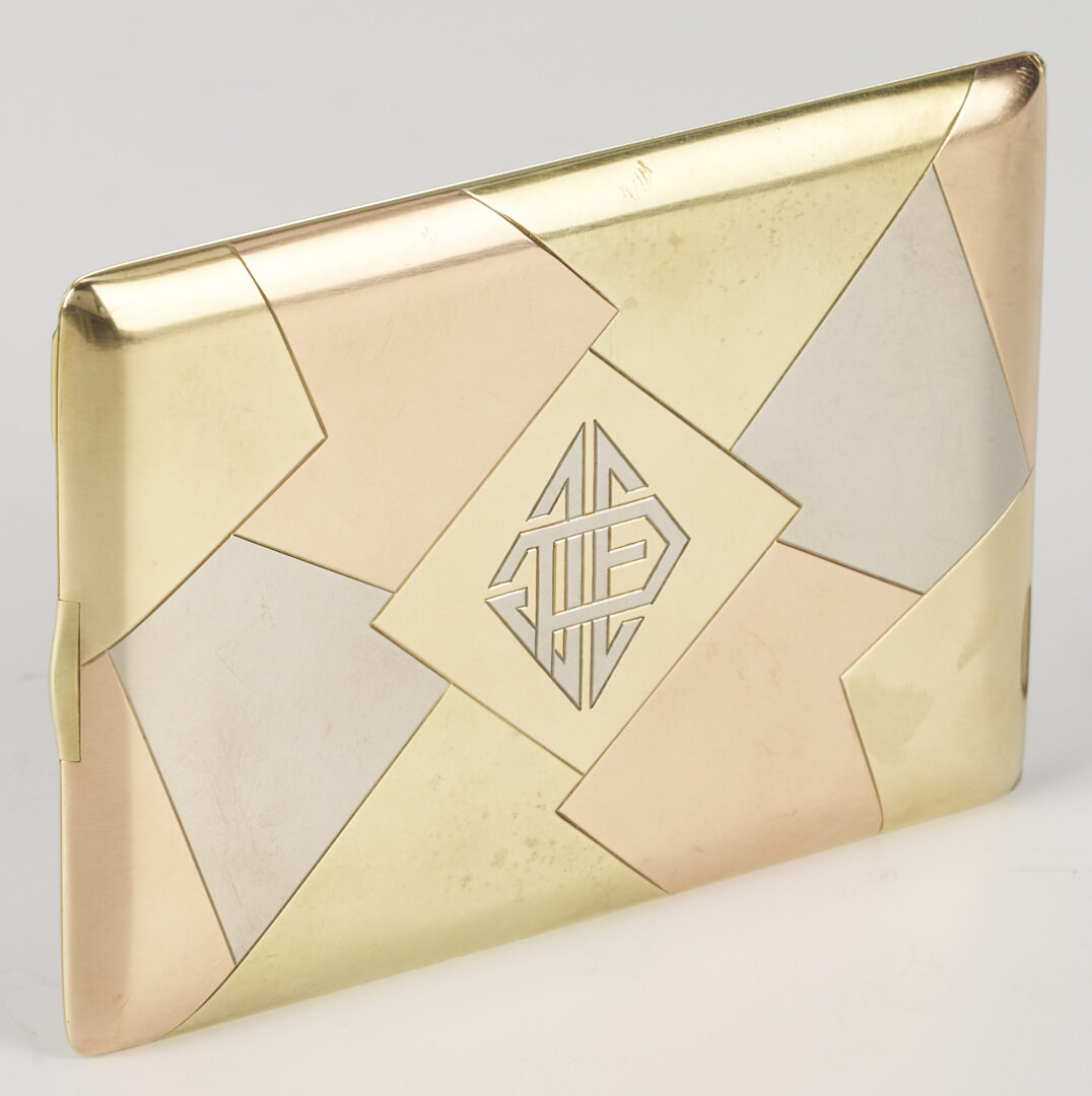 Lot 46: Pierce Arrow Motors 14K Gold Cigarette Case