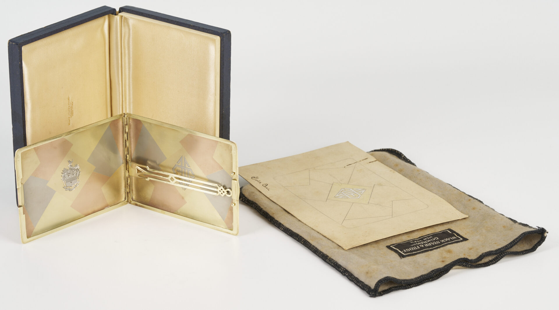 Lot 46: Pierce Arrow Motors 14K Gold Cigarette Case