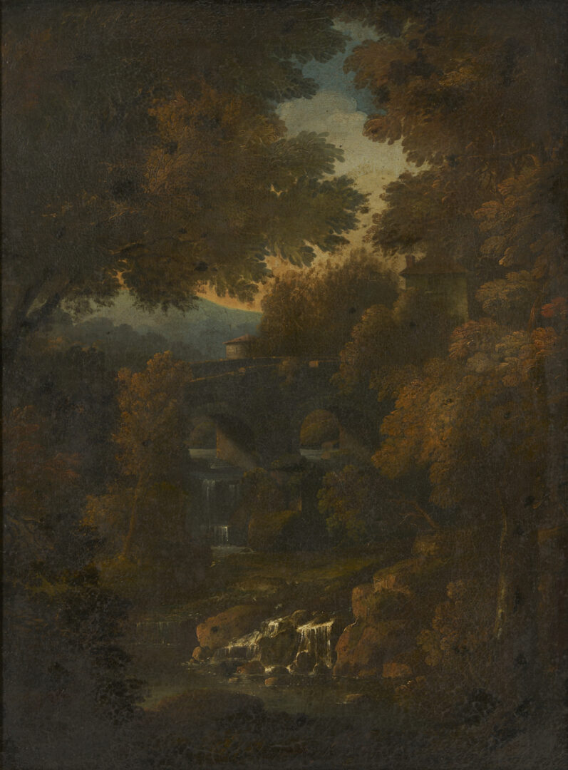 Lot 471: Large Continental School Landscape Painting