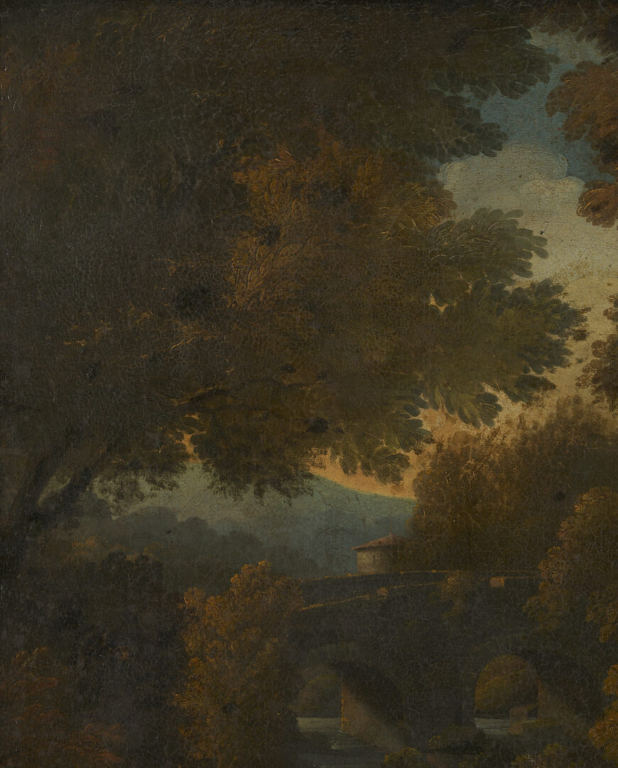 Lot 471: Large Continental School Landscape Painting