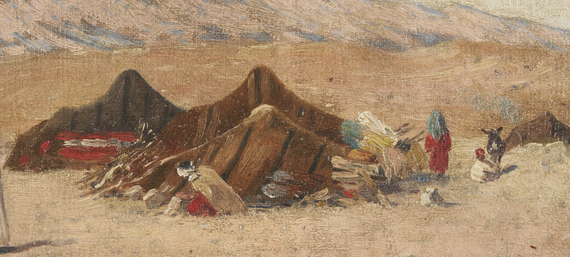 Lot 477: Emile Boivin O/C, Orientalist Scene