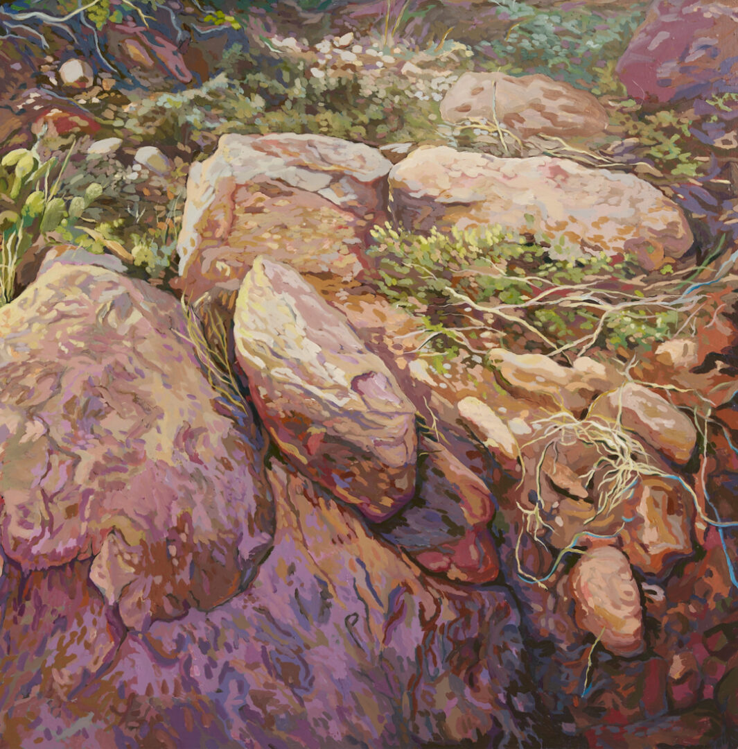 Lot 478:  Large Dixie Friend Gay Painting, Red Rocks