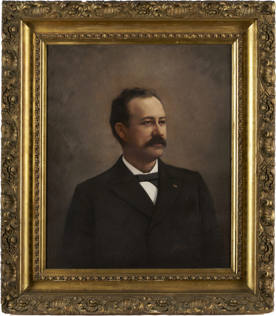 Lot 487: Lloyd Branson, Portrait of Charles Vallee Taylor