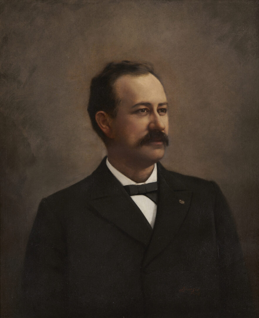 Lot 487: Lloyd Branson, Portrait of Charles Vallee Taylor