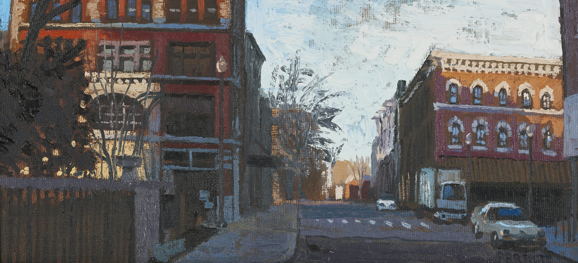 Lot 494: Joe Parrott O/C Knoxville Streetscape, South Gay Street