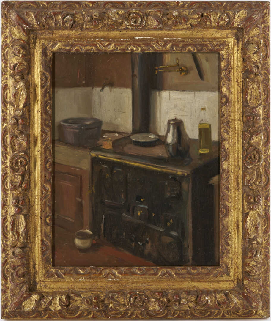 Lot 516: Alson Skinner Clark O/B, Kitchen in Paris, 1903