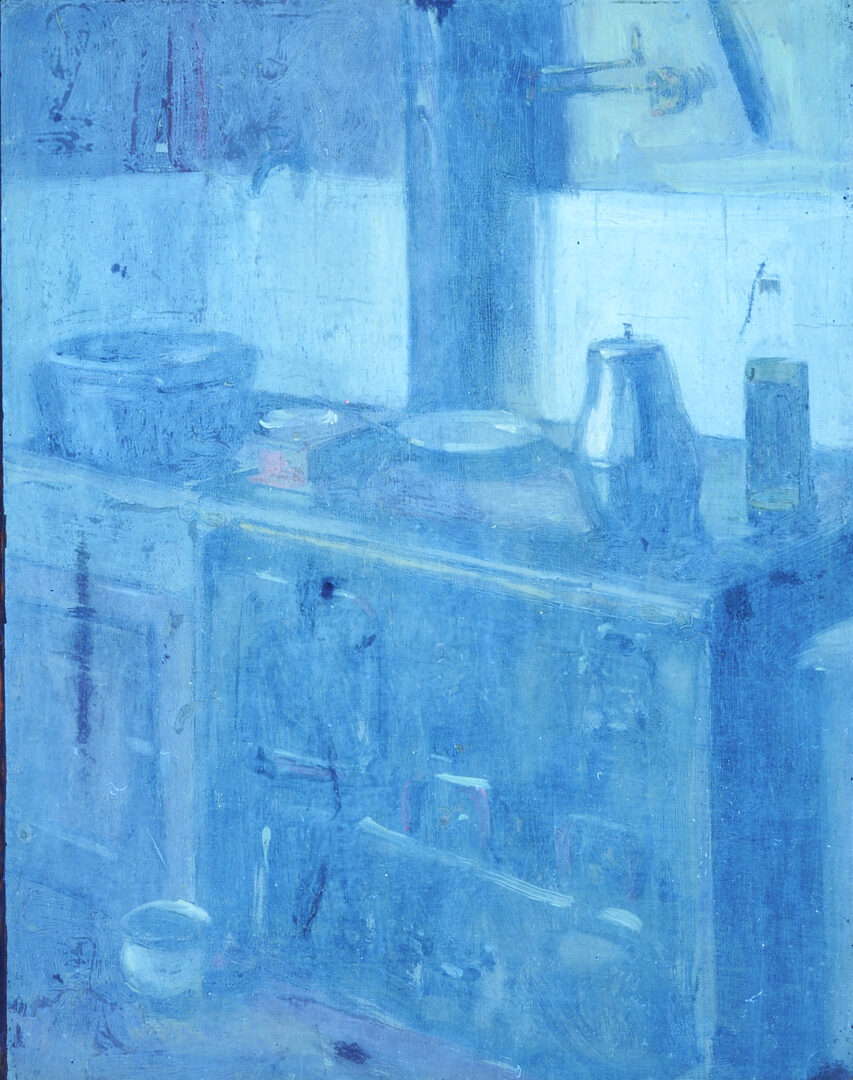 Lot 516: Alson Skinner Clark O/B, Kitchen in Paris, 1903