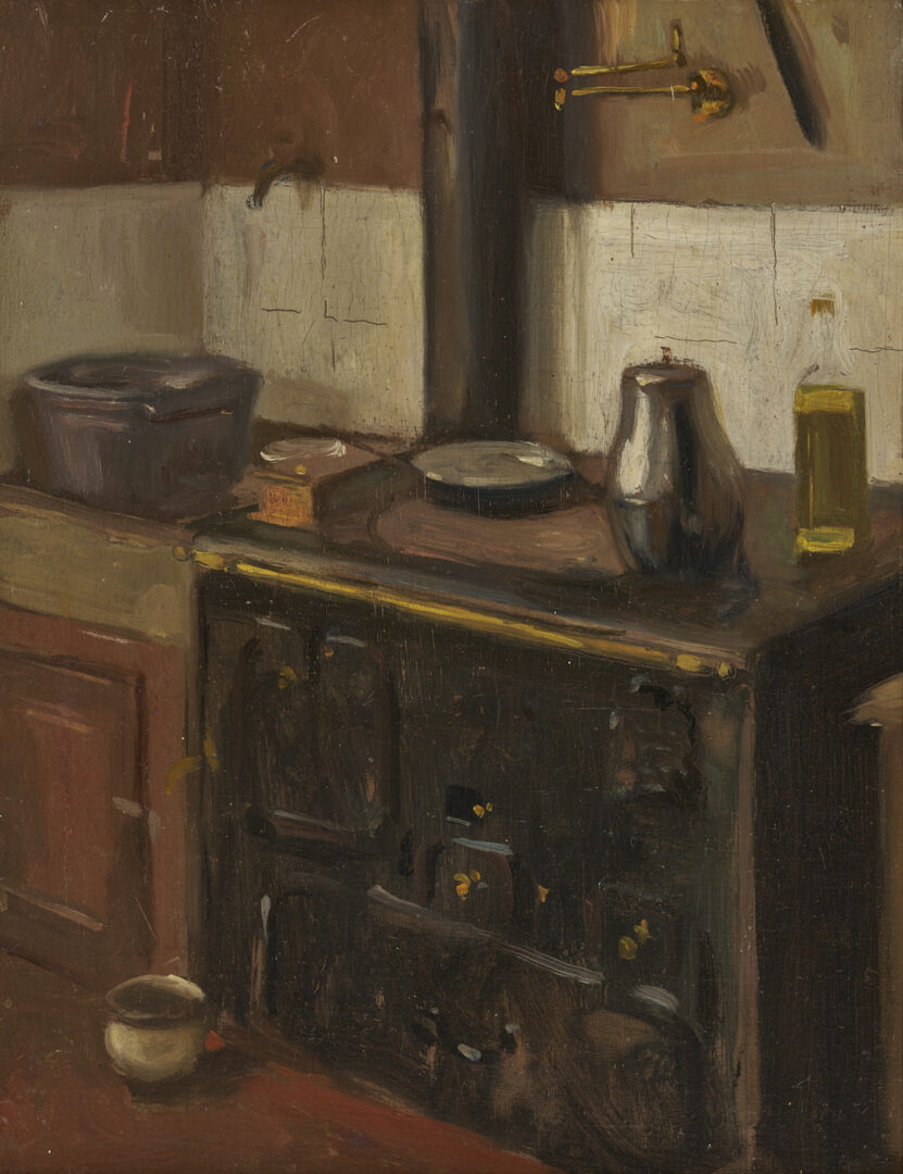 Lot 516: Alson Skinner Clark O/B, Kitchen in Paris, 1903