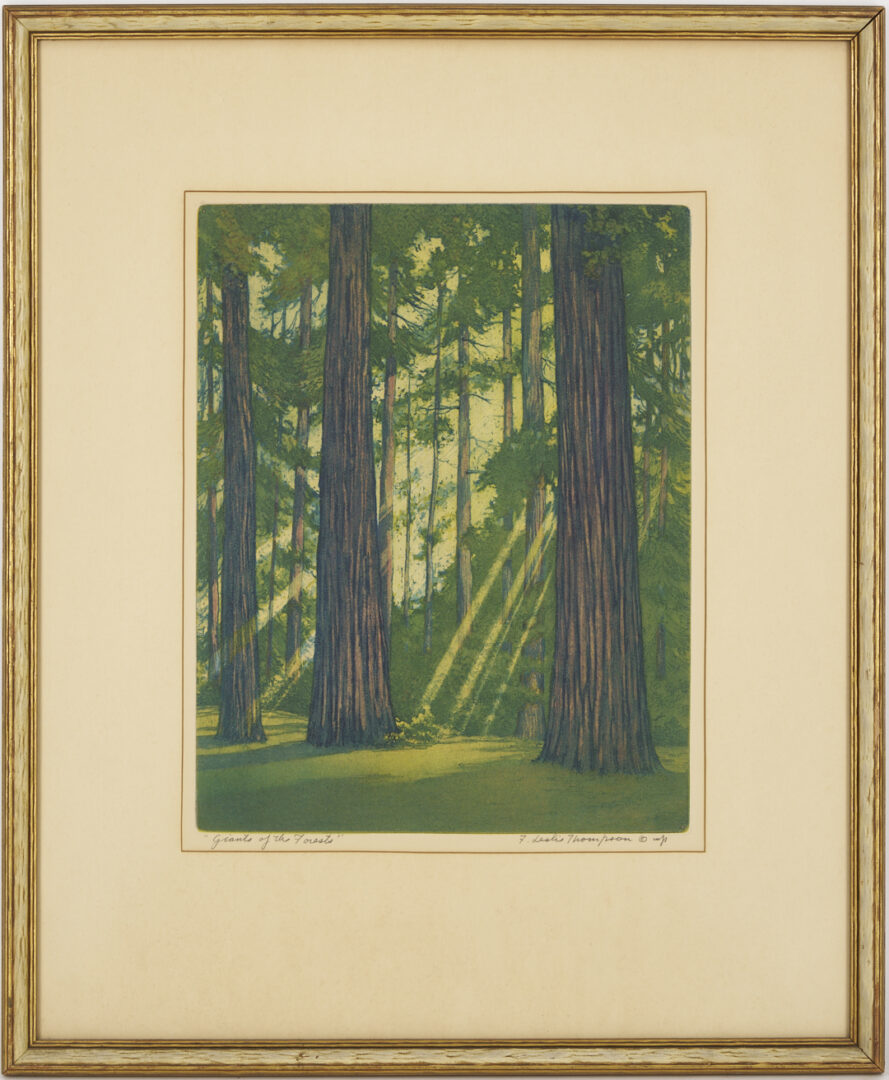 Lot 525: Pr. F. Leslie Thompson Color Aquatints