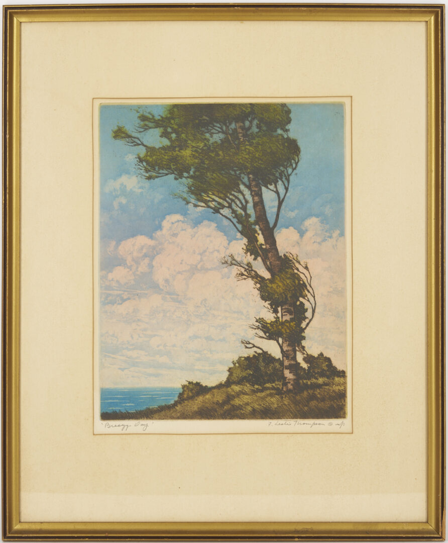 Lot 525: Pr. F. Leslie Thompson Color Aquatints