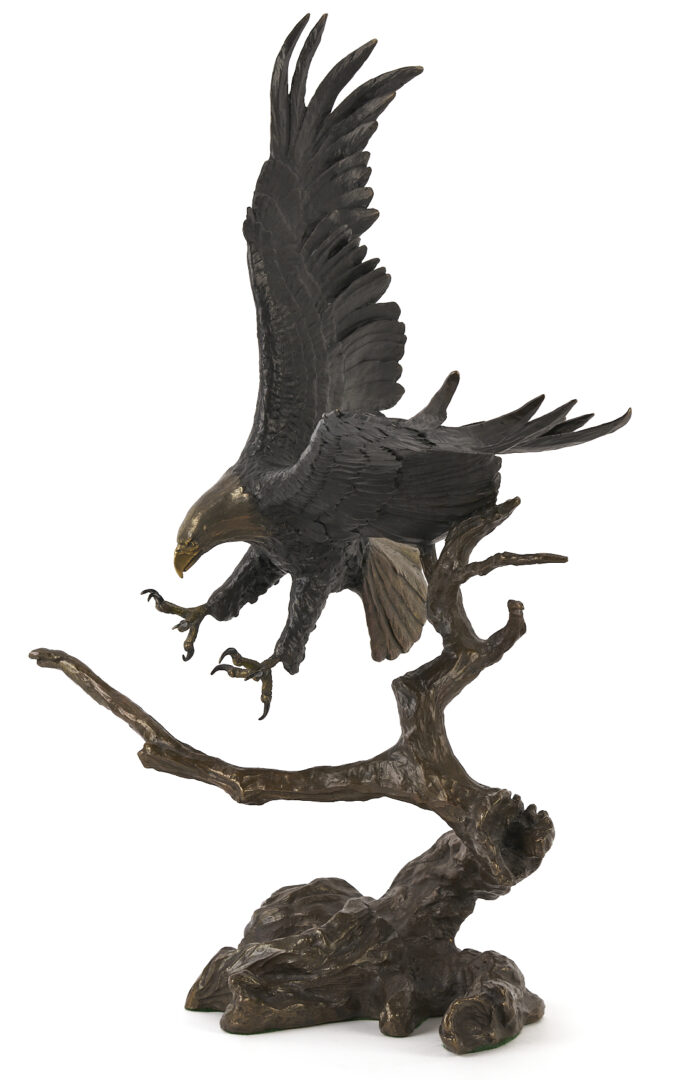 Lot 529: Mark Hopkins "Sovereign Territory" Bronze Flying Eagle