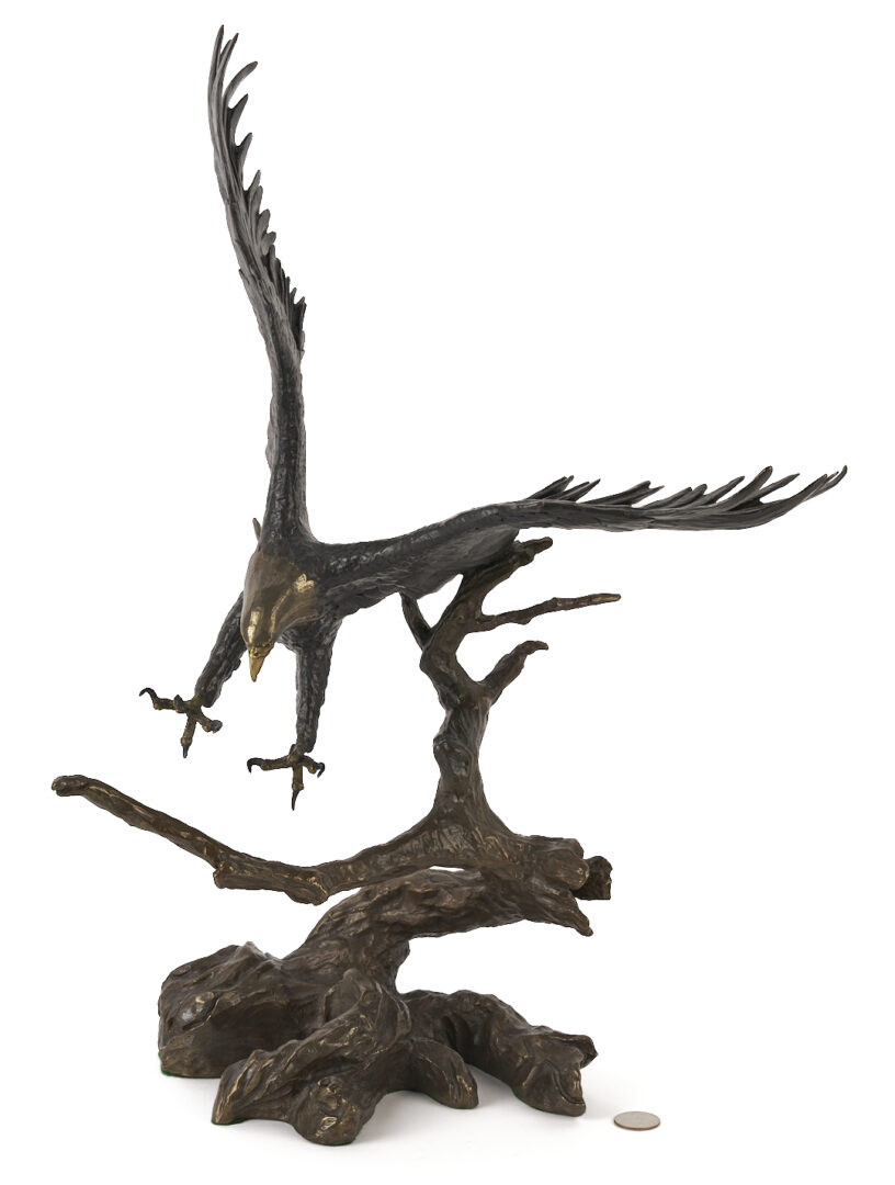 Lot 529: Mark Hopkins "Sovereign Territory" Bronze Flying Eagle