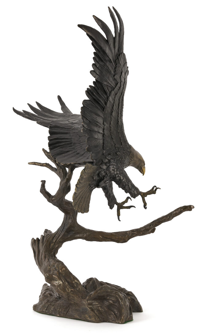 Lot 529: Mark Hopkins "Sovereign Territory" Bronze Flying Eagle